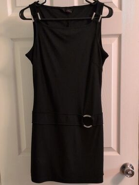 Classic Black Sleeveless Mini Dress